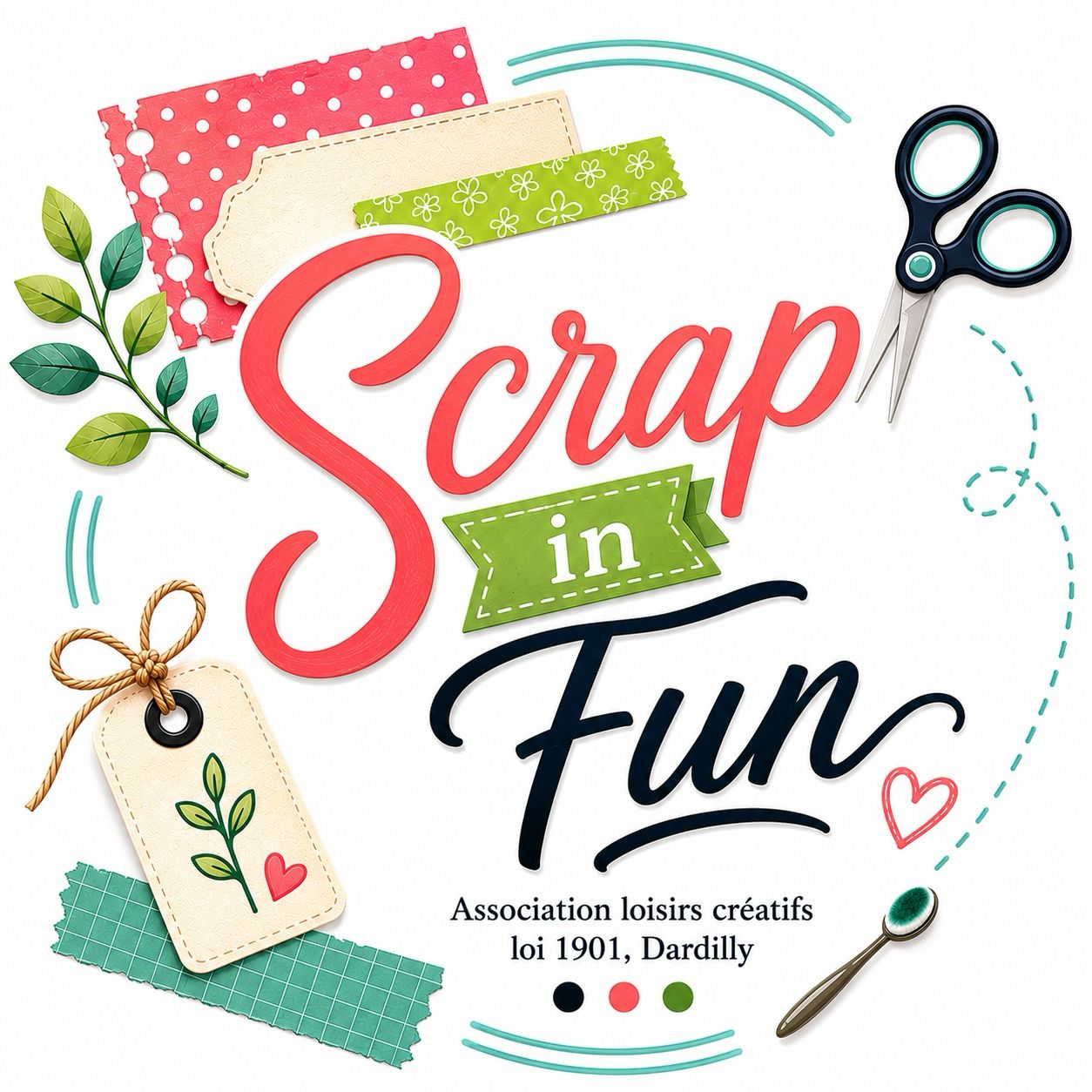 Logo Scrap'In Fun — association de scrapbooking à Dardilly